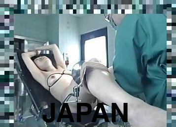 Japanese hottie gets her pussy toyed by the gynecologist