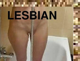 Girl in the shower lesbian
