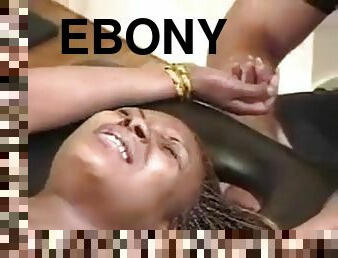 Ebony bound and tickled