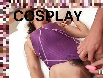Sexy teen babes anxious to fuck at a cosplay VIP orgy
