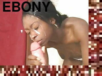 The best compilation of ebony girls getting facialed