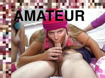 Arousing Time Girls - Amateur Group Sex