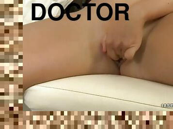 Horny blonde patient gets her pussy screwed