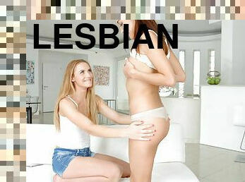 The most amazing teen sweeties acting lesbians in the white room