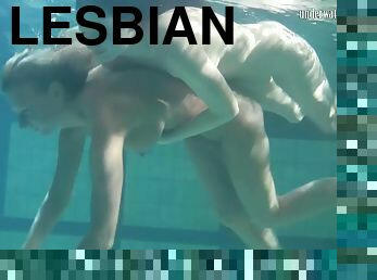lesbijskie, naturalne, basen