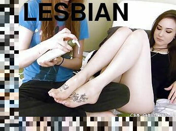 Two Webcam Teens Foot Worship