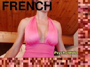 Dirty Talk French Woman with Extremely Long Tongue