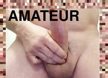 énorme, monstre, orgasme, amateur, ejaculation-sur-le-corps, douche, massive, blanc, bite