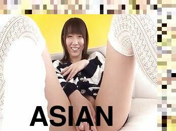 Sweet Asian playgirl Hitomi loves having her hairy pussy slammed