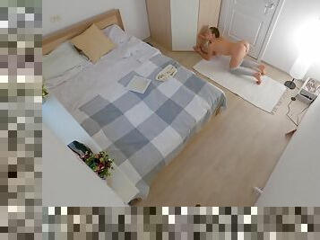 Hidden Camera In The Bedroom Of My Step Sister Day #2