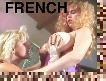 gros-nichons, femme-de-ménage, fellation, lesbienne, vintage, française, belle-femme-ronde, rétro