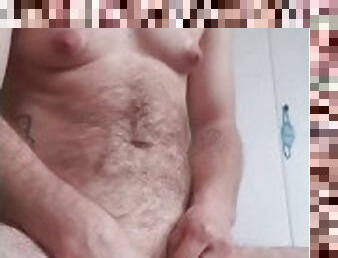 kıllı, mastürbasyon-masturbation, amatör, birdenbire, yüzle-ilgili, yatak-odası, kaslı, dövme, yarak