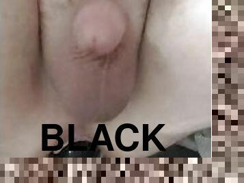 Gaped by huge black dildo