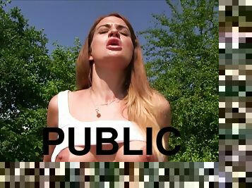 Public Agent - Big Breast Bouncing In The Sunshine 2