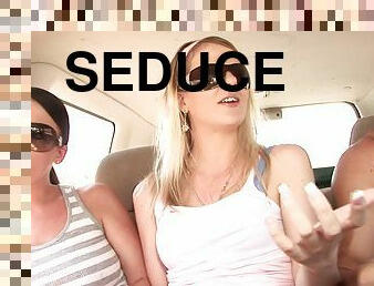 Sexy chicks Sophie Dee and Anita Blue seduced a handsome stud