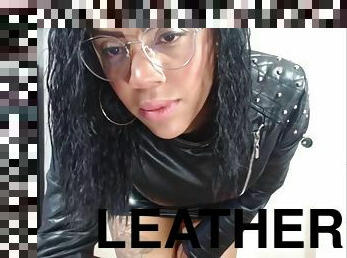 Women in Leather Jacket