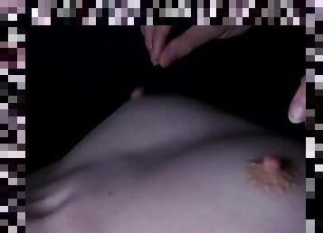 asiatique, gros-nichons, mamelons, orgasme, japonais, massage, seins, coréen, sucer