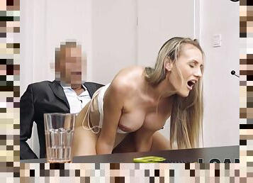 Man knows the obligor needs big money and will banged for it - Linda leclair in office Reality euro hardcore
