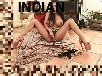 Sexiest Indian senorita shows off her solo skills on the floor