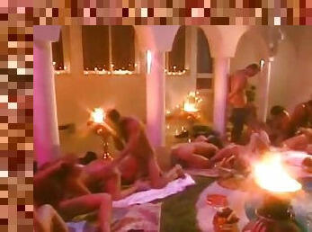 Action Packed Fuck Fest in Wild Orgy in Retro Porn Video