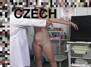 Physical examination of a chubby Czech compatriot