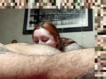 Horny gf  homemade rimjob