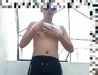 Sarap Pinoy Bagets Jakol Outdoor - I jerked again in the cemetery while someone is watching ????
