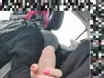 PUBLIC CAR HANDJOB