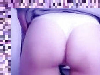 Thick ass teen giving it a little spank…