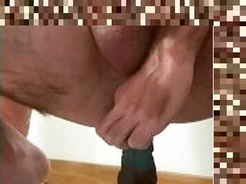 Fucking the full length of my dildo