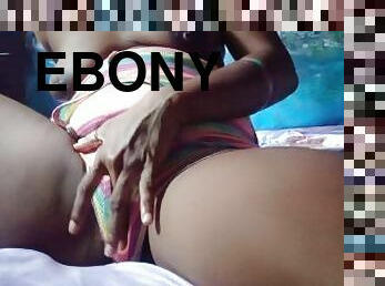 EBONY 18+DIRTY TALK WHILE  PLEASUREING HER PUSSSY