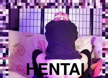 Anime Femboy rides HARD & cums HARDER
