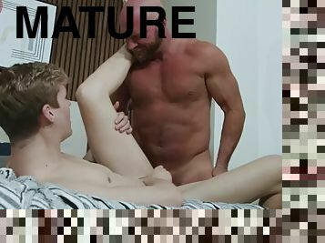 21 year old taboo twink fucked bareback by his stepfather with a muscular body