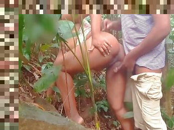 Sri Lankan Couple Risky Outdoor Sex Jangal