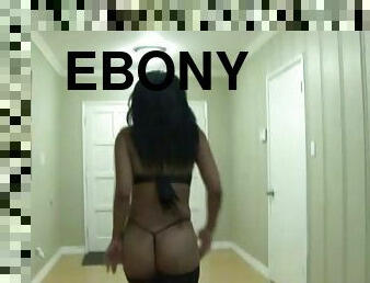Hypnotized Ebony With Black Butt Ridding Big Cock Doggystyle
