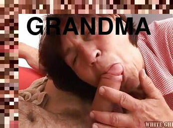babcia, staruszka, sperma, pieprzenie