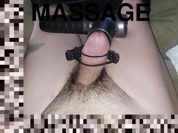 Hands free massage gun