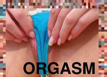 mastubasi, orgasme, vagina-pussy, kotor, celana-dalam-wanita, sperma, basah
