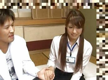 Japanese Office Girl Climbs On A Dick And Rides It Like A Horse