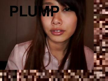 These plump Asian lips were made for giving hot blowjobs