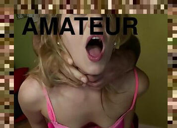 amateur, ejaculation-sur-le-corps, énorme-bite, ados, fellation-profonde, bas, point-de-vue, blonde