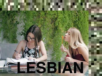 Riley Anne and Serena Blair are gorgeous lesbians in need of a fuck