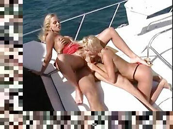 His ladies on the boat are super hot