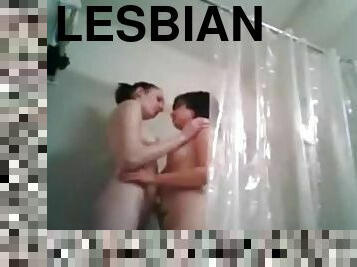 Lesbian Teen Film Themselves In The Shower