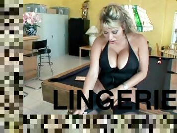 Ava Devine curvy pornstar tease in lingerie