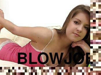 Teen gives blowjob from We love to suck