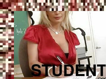 Bold Student Has A Boner For Teacher