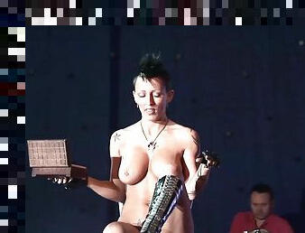 extreme fetish porn on public stage