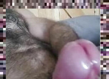 Solo morning masturbation in bed