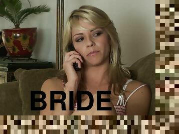 Beautiful bride tries on her dress and fucks Lena Nicole